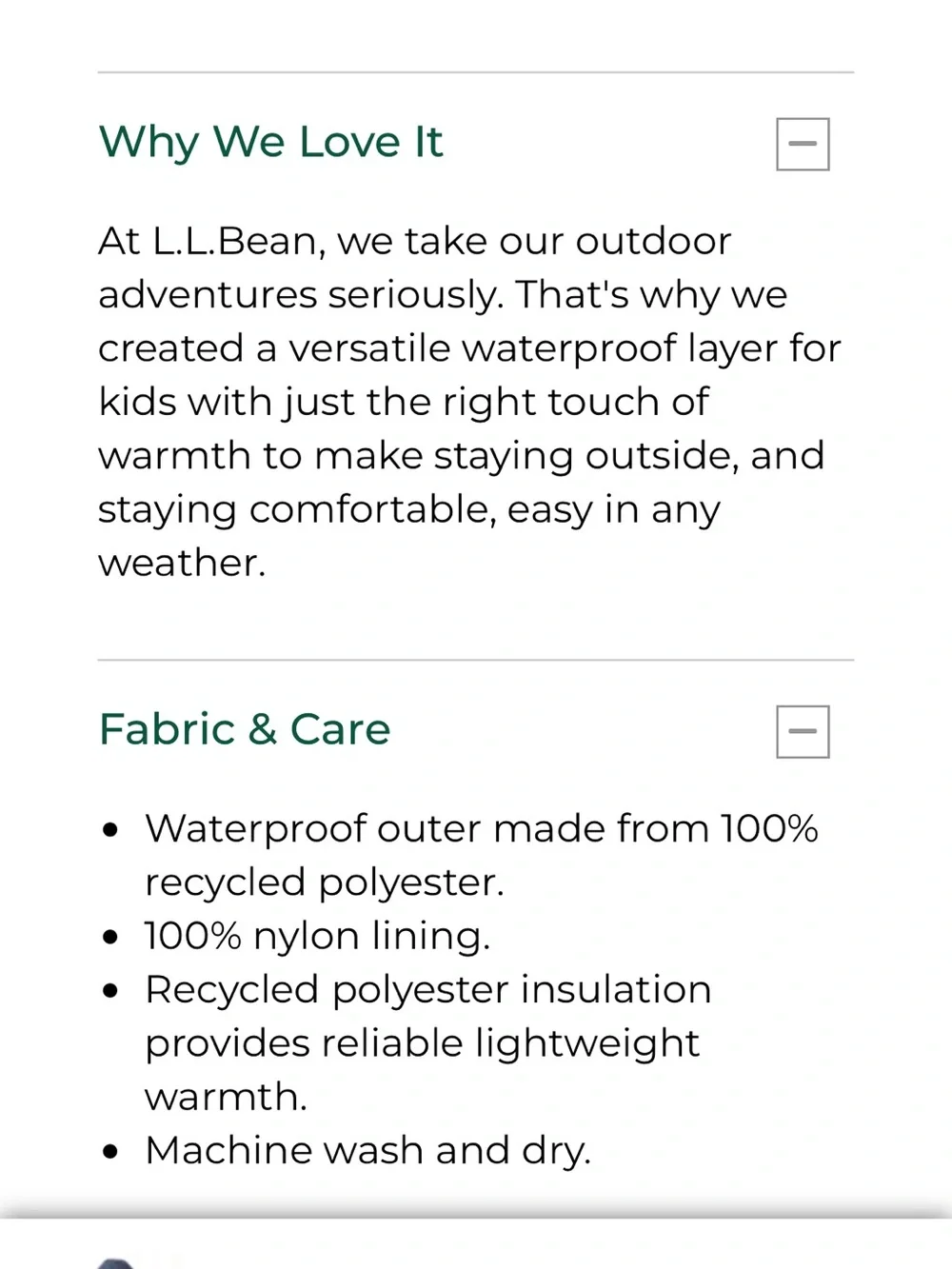 L.L. Bean Kids Navy Raincoat with Orange Accents